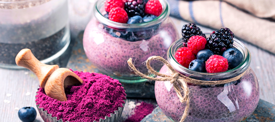 Beeren-Chia-Pudding