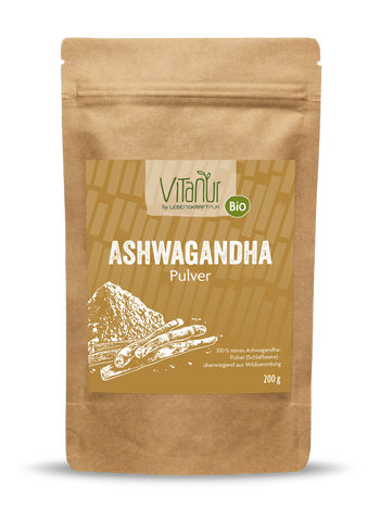 Bio Ashwagandha Pulver von Vitanur by Lebenskraftpur