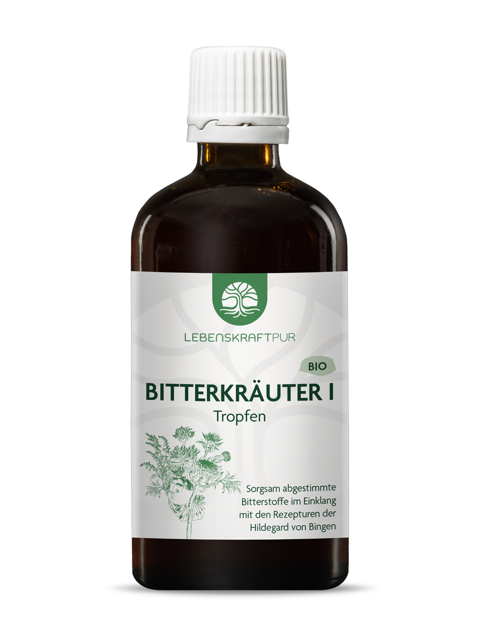 Bio Bitterkräuter I Tropfen (100 ml) von Lebenskraftpur