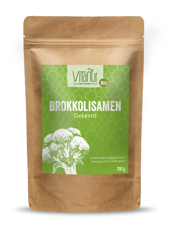 Bio Brokkolisamen Gekeimt (700 g) von Vitanur by Lebenskraftpur