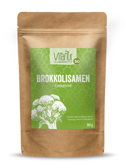 Bio Brokkolisamen Gekeimt (700 g) von Vitanur by Lebenskraftpur