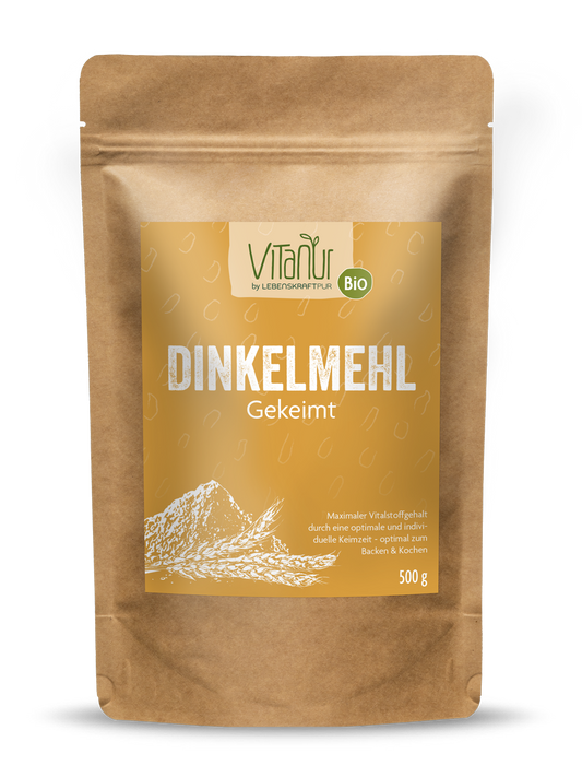 Bio Dinkelmehl Gekeimt (500 g) von Vitanur by Lebenskraftpur