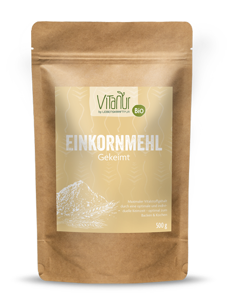 Bio Einkornmehl Gekeimt (500 g) von Vitanur by Lebenskraftpur