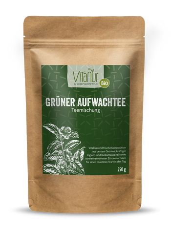 Bio Grüner Aufwachtee Teemischung von Vitanur by Lebenskraftpur