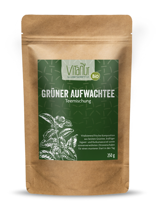 Bio Grüner Aufwachtee Teemischung von Vitanur by Lebenskraftpur