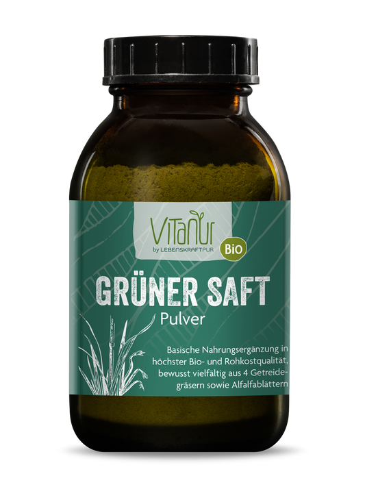 Bio Grüner Saft Pulver von Vitanur by Lebenskraftpur