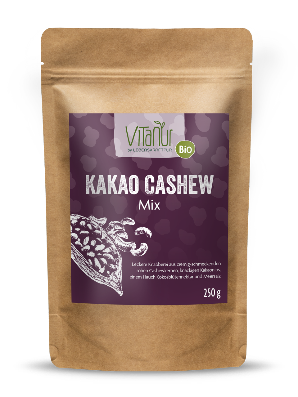 Bio Kakao Cashew Mix von Vitanur by Lebenskraftpur