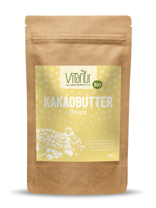 Bio Kakaobutter Drops von Vitanur by Lebenskraftpur