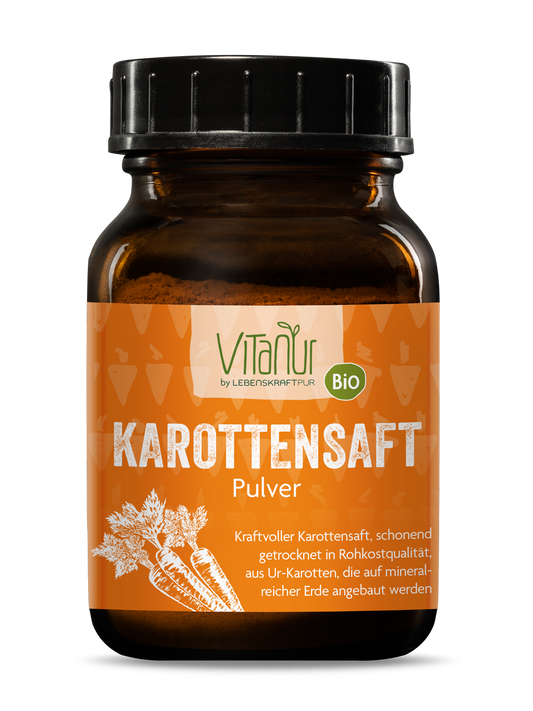 Bio Karottensaft Pulver von Vitanur by Lebenskraftpur