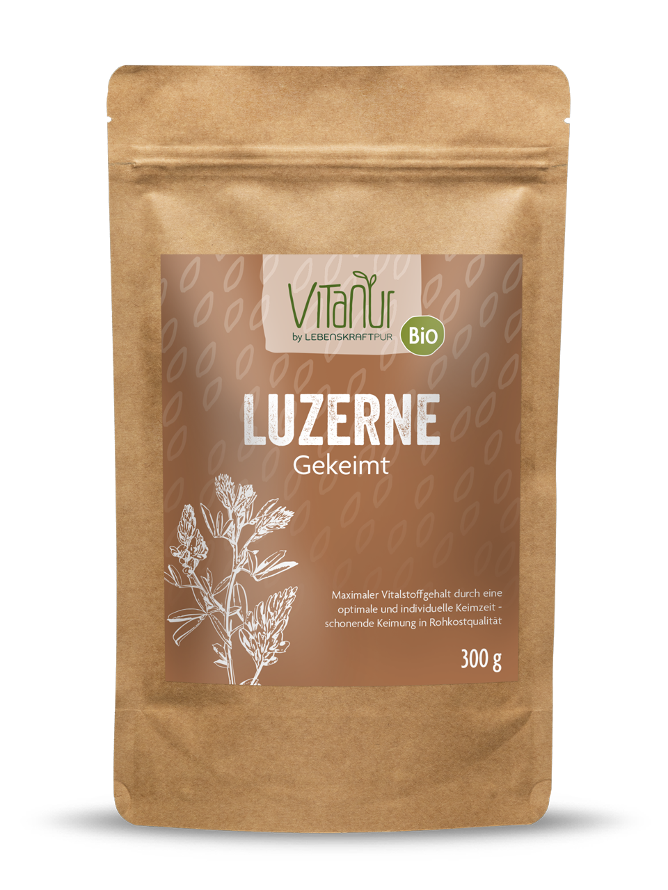 Bio Luzerne Gekeimt (300 g) von Vitanur by Lebenskraftpur