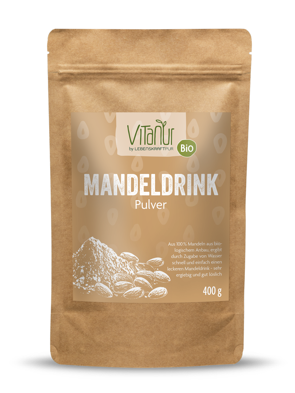 Bio Mandeldrink Pulver von Vitanur by Lebenskraftpur