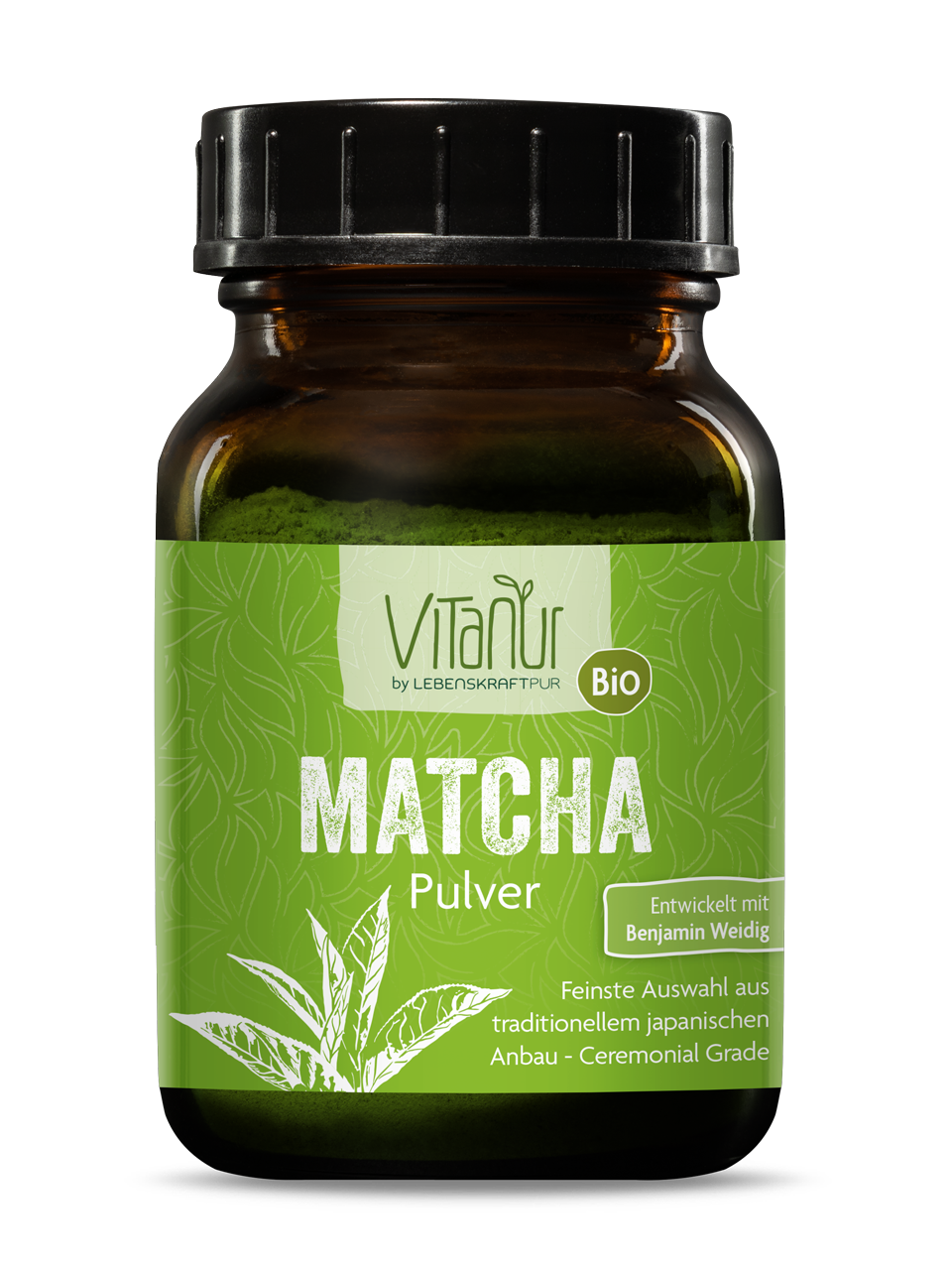 Bio Matcha Pulver (80 g) von Vitanur by Lebenskraftpur