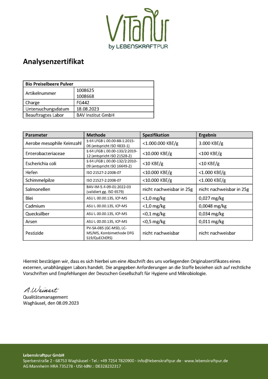 Bio_Preiselbeere_Pulver_FG442_Analyse_3032