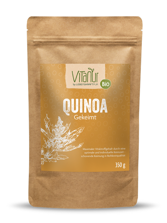 Bio Quinoa Gekeimt (350 g) von Vitanur by Lebenskraftpur