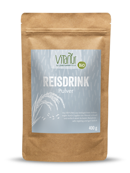 Bio Reisdrink Pulver (400 g) von Vitanur by Lebenskraftpur