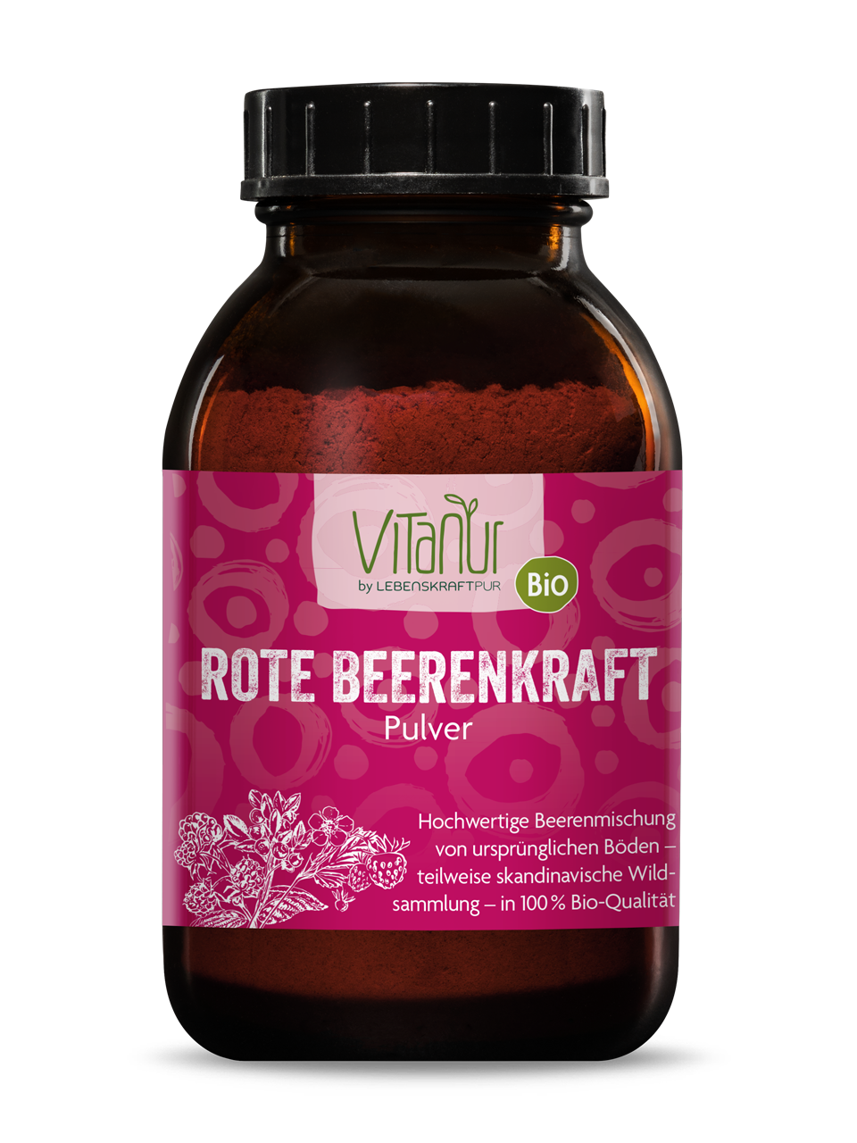 Bio Rote Beerenkraft Pulver von Vitanur by Lebenskraftpur