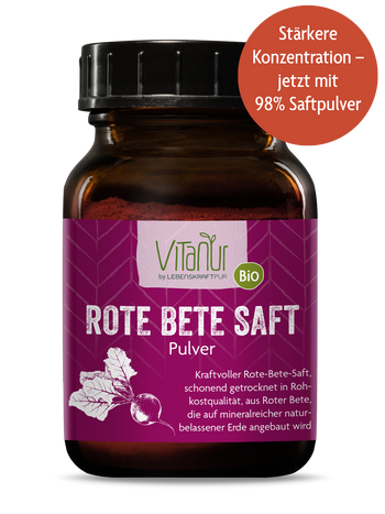 Bio Rote Bete Saft Pulver von Vitanur by Lebenskraftpur