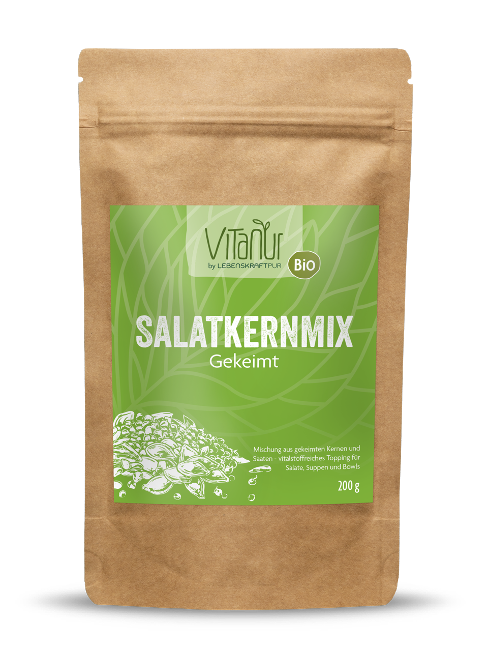 Bio Salatkernmix Gekeimt von Vitanur by Lebenskraftpur