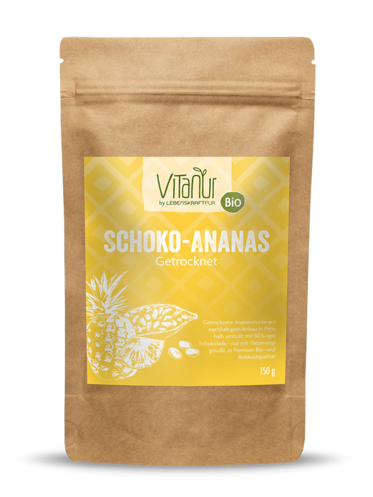 Bio Schoko-Ananas Getrocknet von Vitanur by Lebenskraftpur