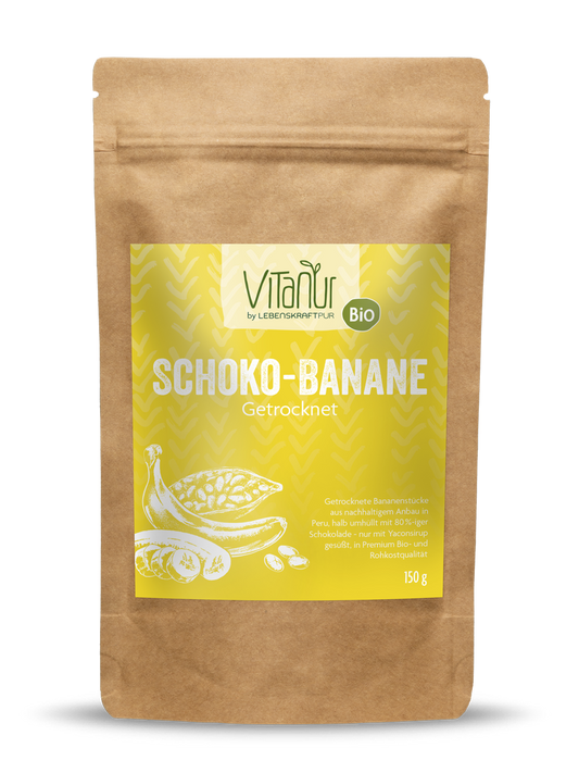 Bio Schoko-Banane Getrocknet von Vitanur by Lebenskraftpur