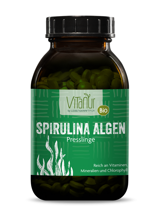 Bio Spirulina Algen Presslinge (330 g) von Vitanur by Lebenskraftpur