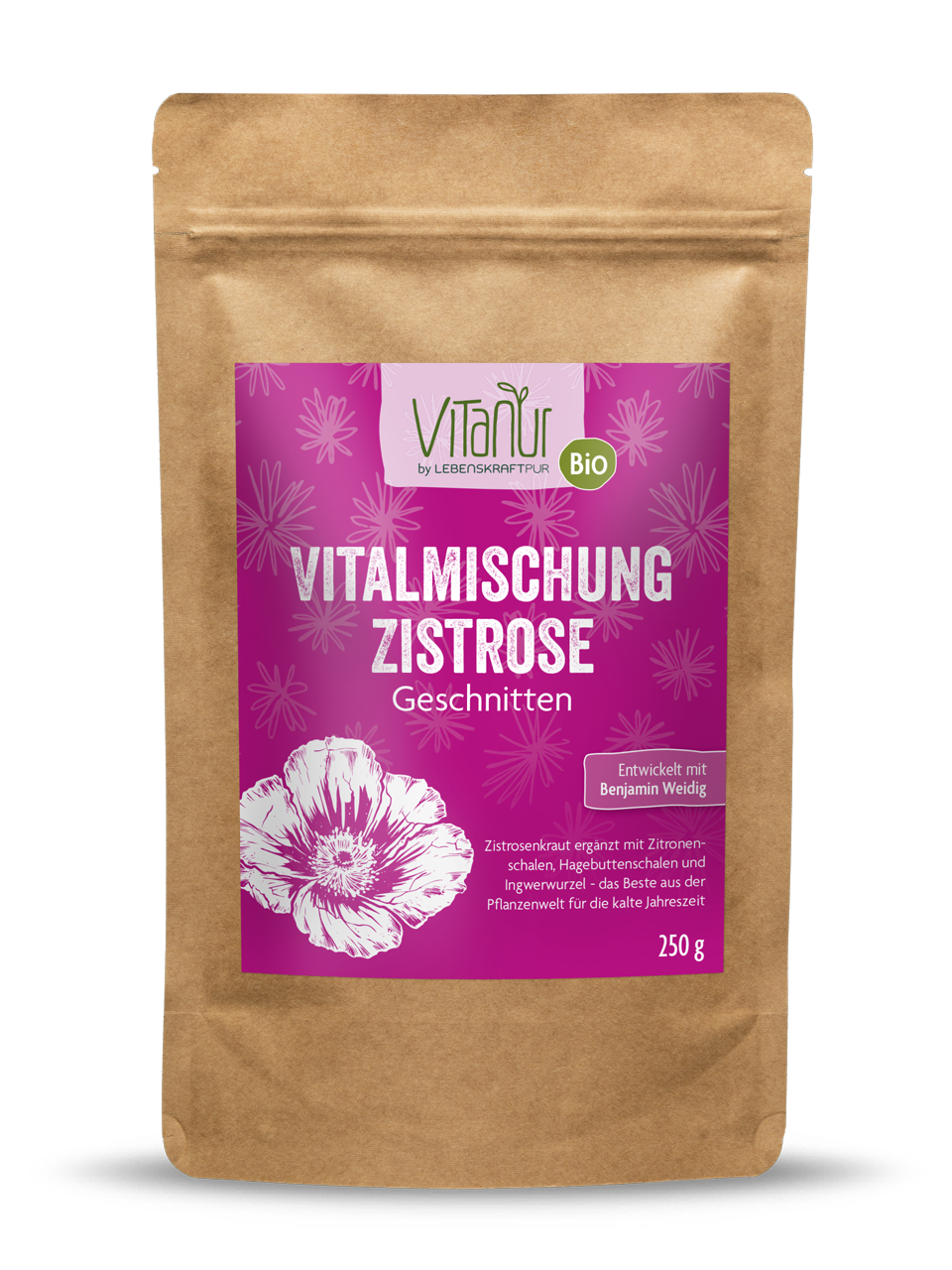 Bio Vitalmischung Zistrose Geschnitten von Vitanur by Lebenskraftpur