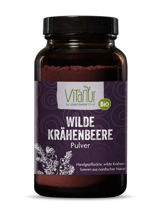 Bio Wilde Krähenbeere Pulver (100 g) von Vitanur by Lebenskraftpur