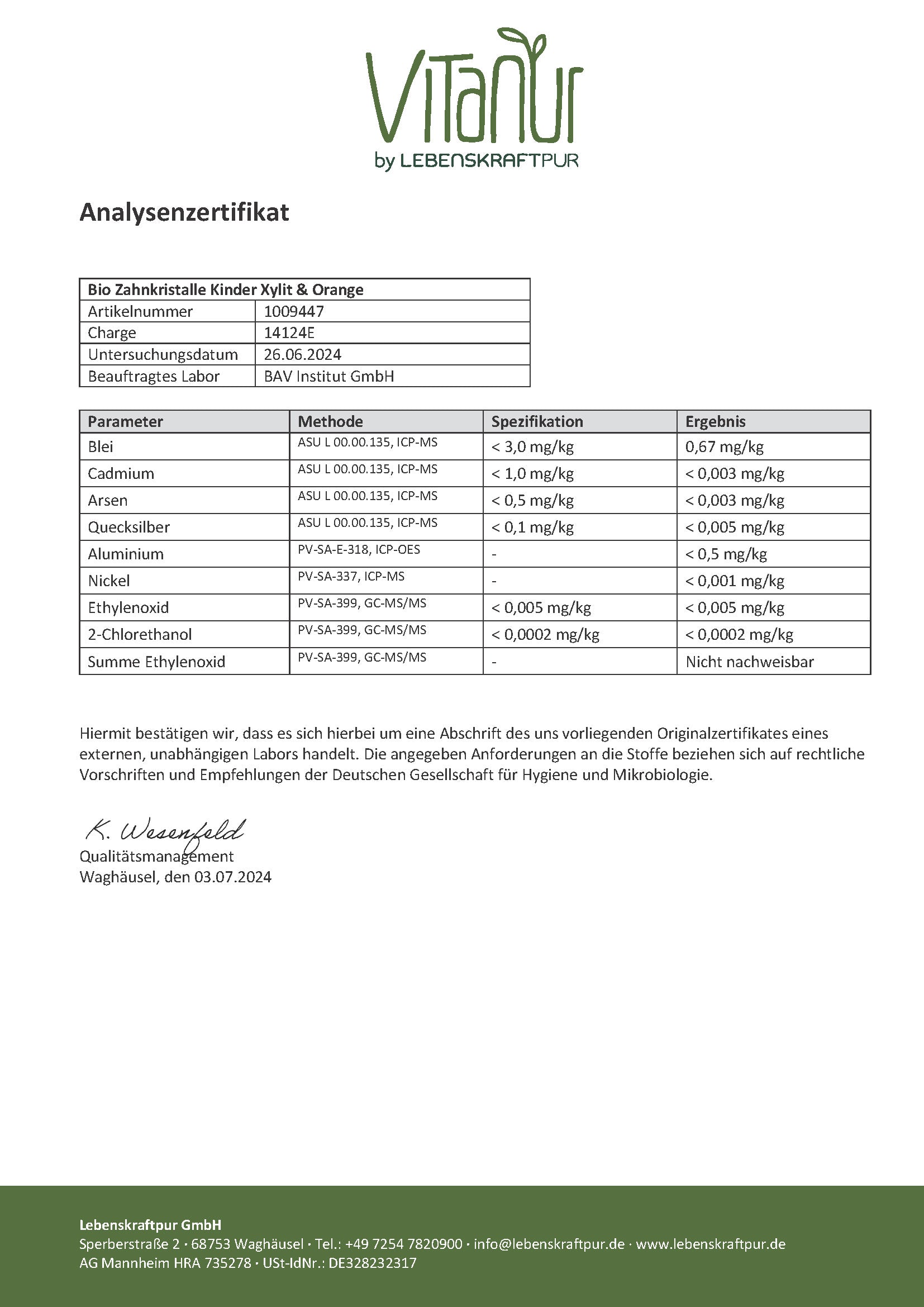 Bio Zahnkristalle® Kinder Xylit & Orange