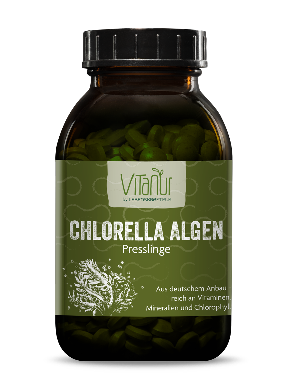 Chlorella Algen Presslinge (330 g) von Vitanur by Lebenskraftpur