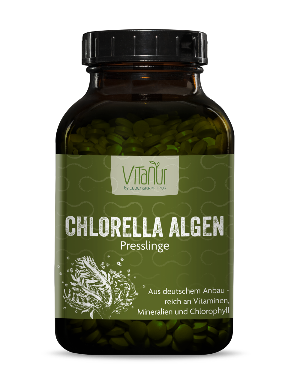 Chlorella Algen Presslinge (660 g) von Vitanur by Lebenskraftpur