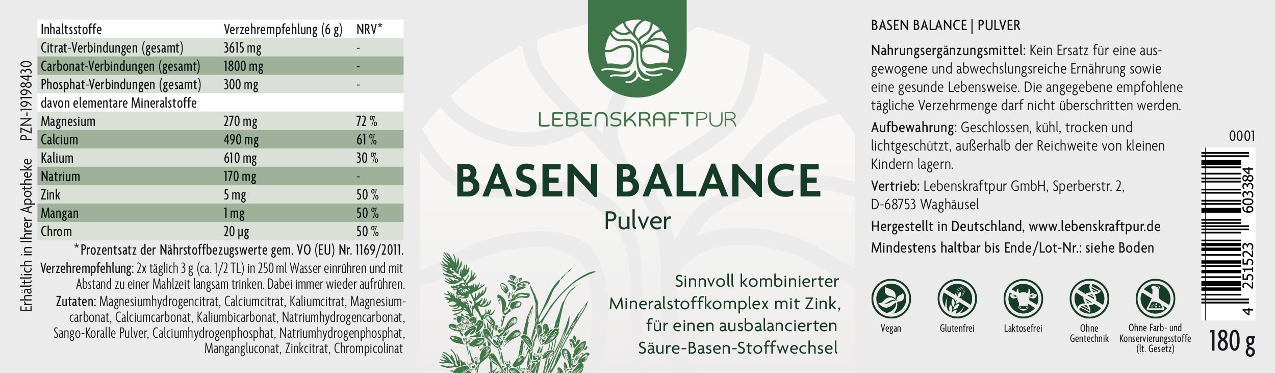 Produktbild Basen Balance Pulver