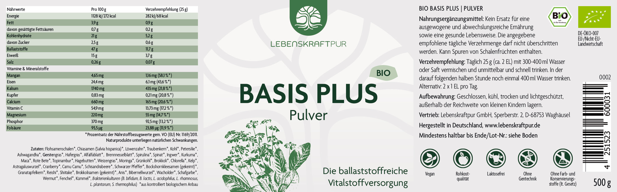 Bio Basis Plus Pulver