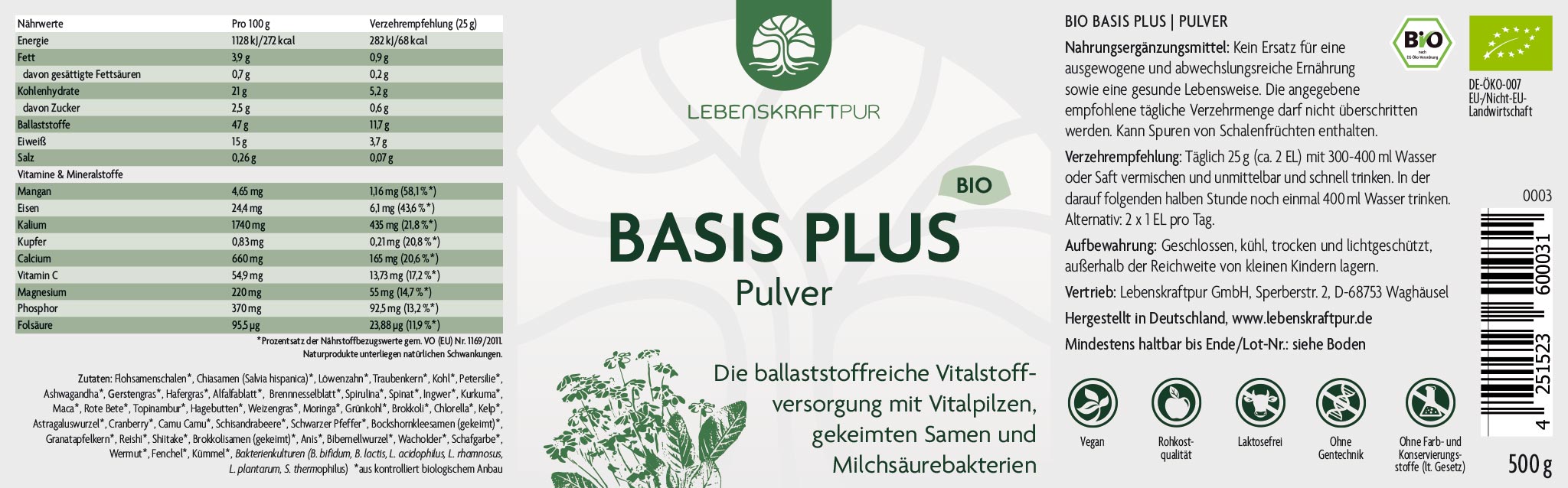 Bio Basis Plus Pulver