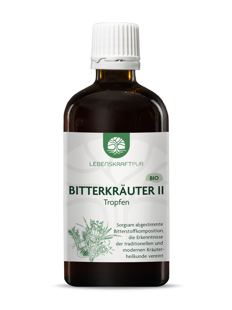 Bio Bitterkräuter II Tropfen (100 ml) von Lebenskraftpur