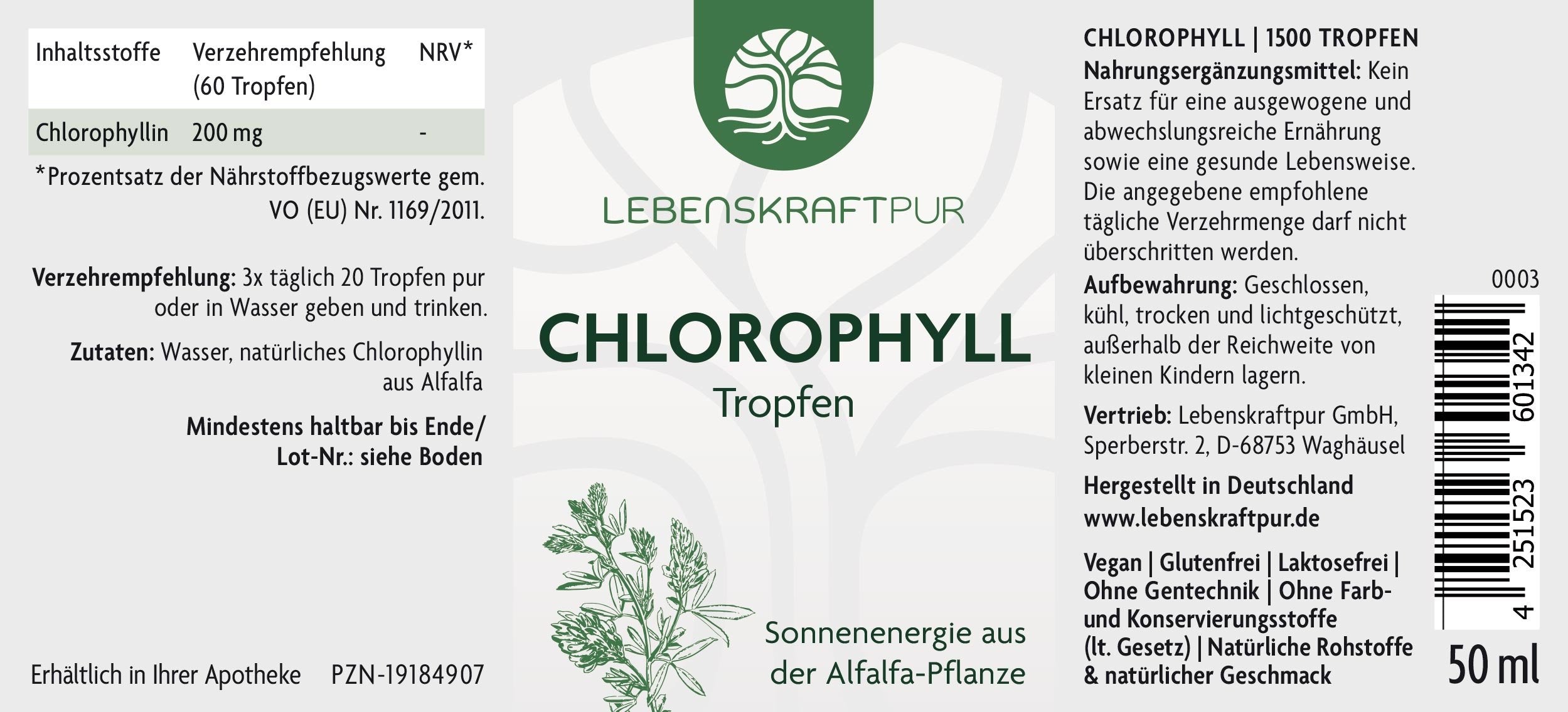 Produktbild Chlorophyll Tropfen