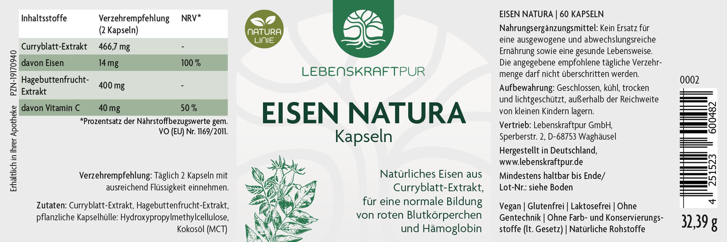 Produktbild Eisen Natura Kapseln