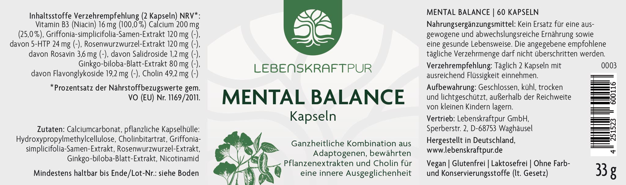 Mental Balance Kapseln