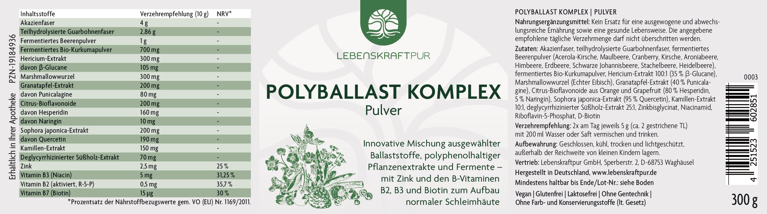 PolyBallast Komplex Pulver