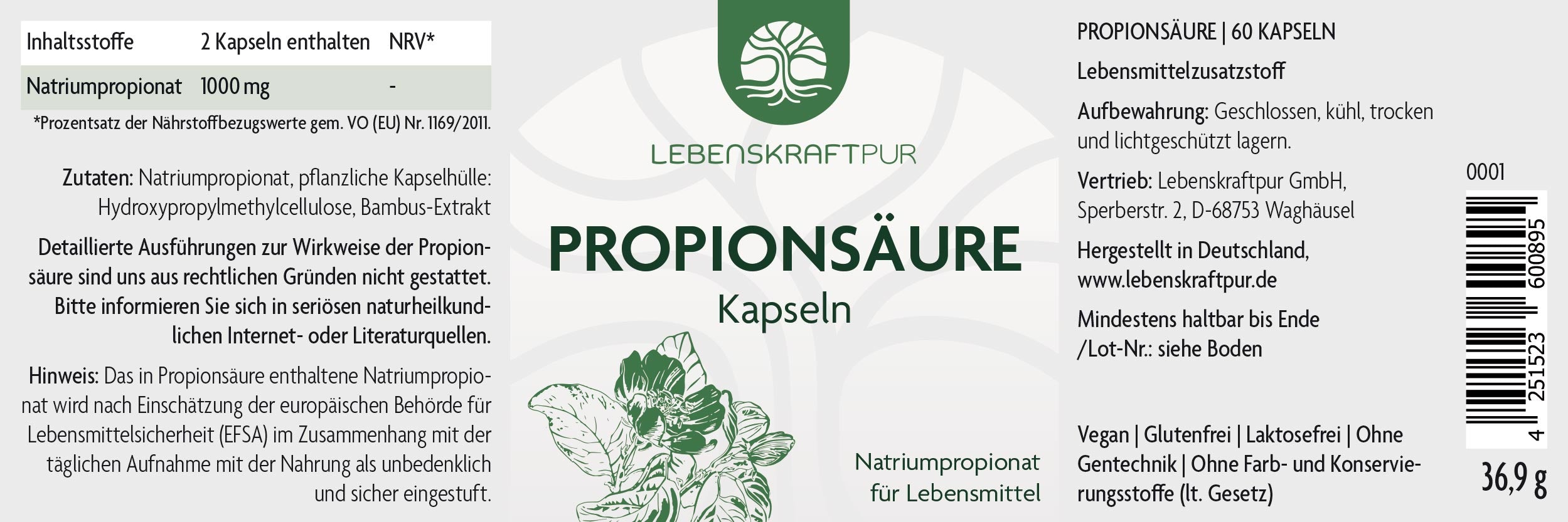 Propionsäure Kapseln