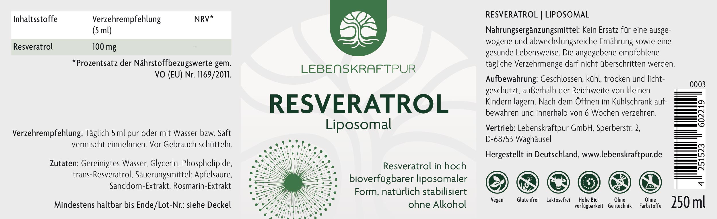 Resveratrol Liposomal