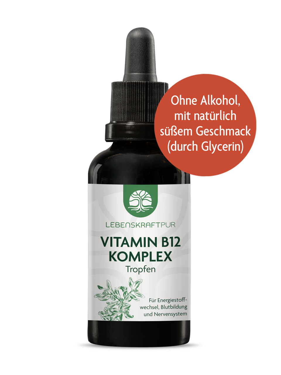 Vitamin B12 Komplex Tropfen von Lebenskraftpur