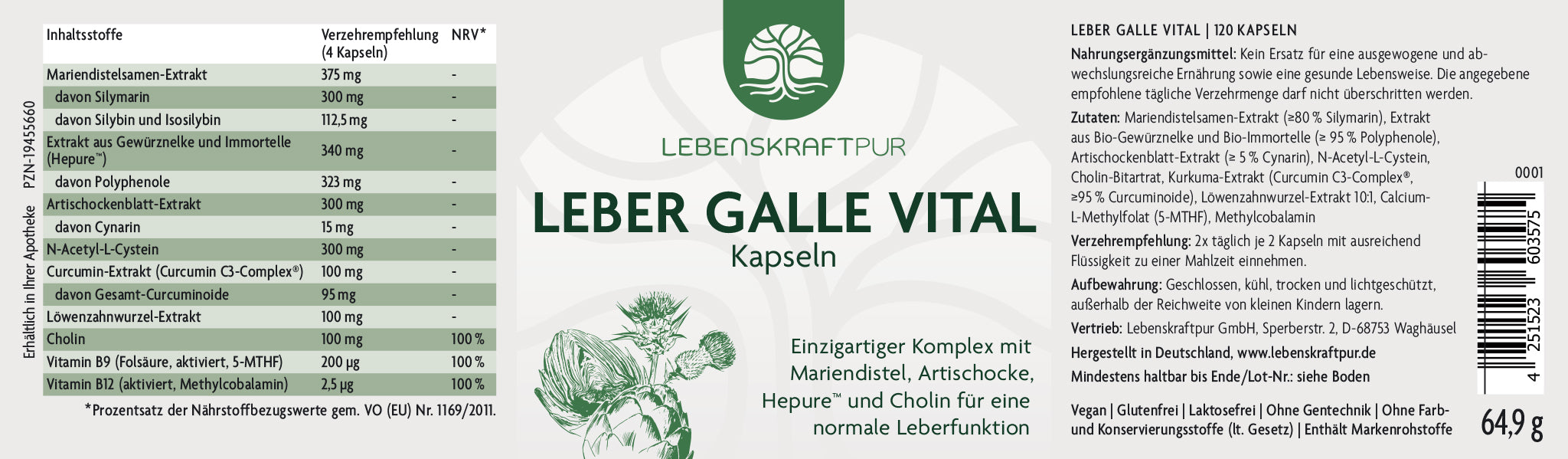 Leber Galle Vital Kapseln