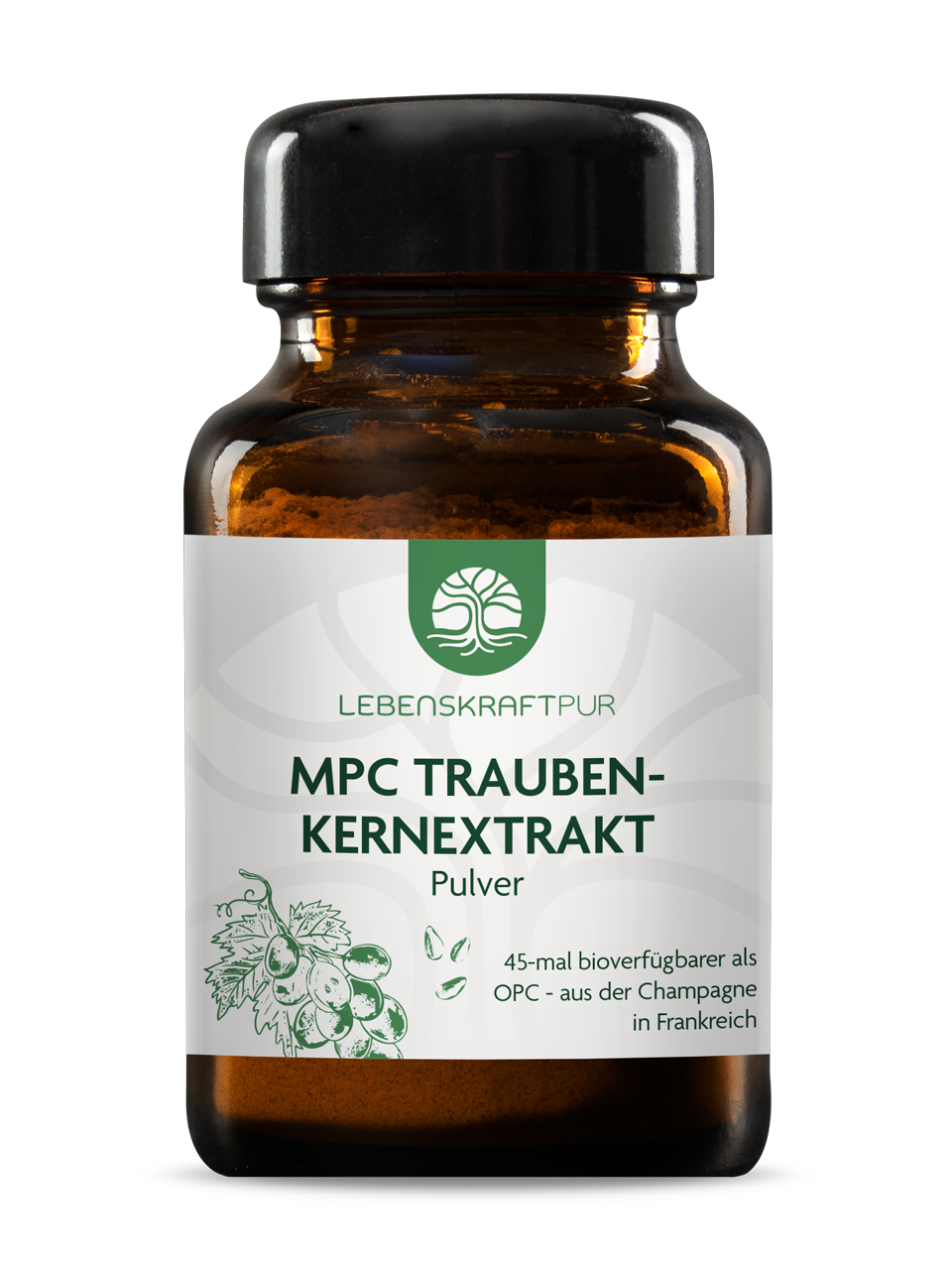 MPC Traubenkernextrakt Pulver von Lebenskraftpur