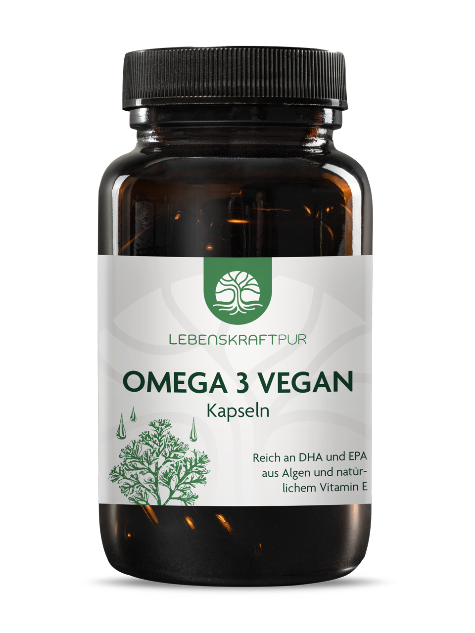 Omega 3 Vegan Kapseln (60 Kapseln) von Lebenskraftpur