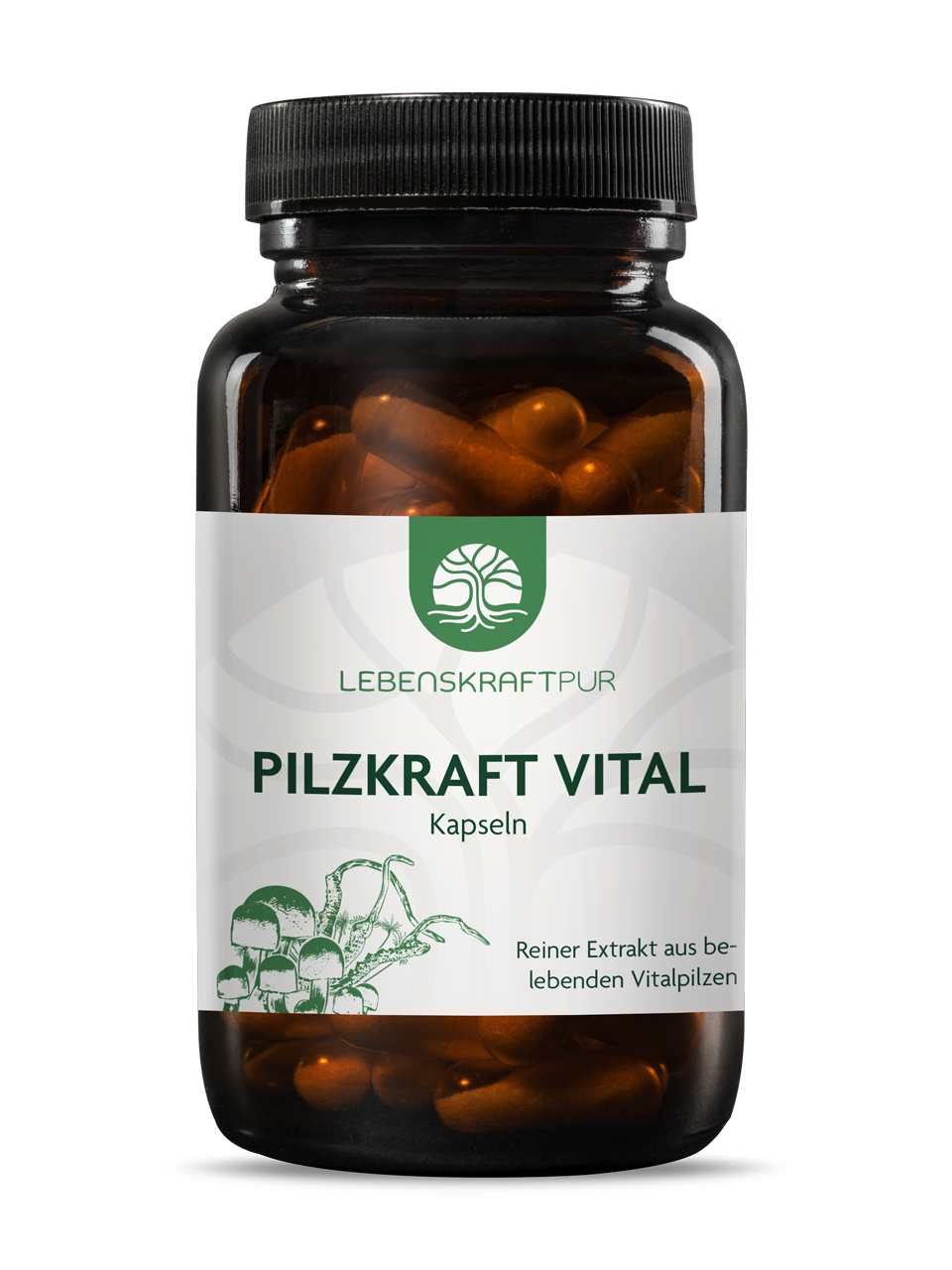 Pilzkraft Vital Kapseln (60 Kapseln) von Lebenskraftpur