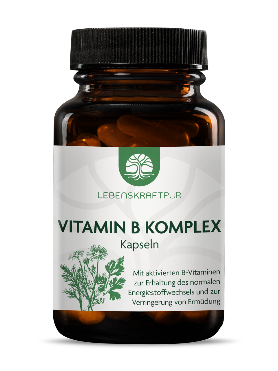 Vitamin B Komplex Kapseln von Lebenskraftpur