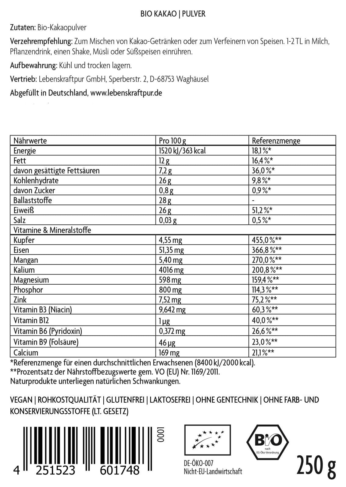 Vitanur_Bio_Kakao_Pulver_250g_Rueckseite_221222_2412