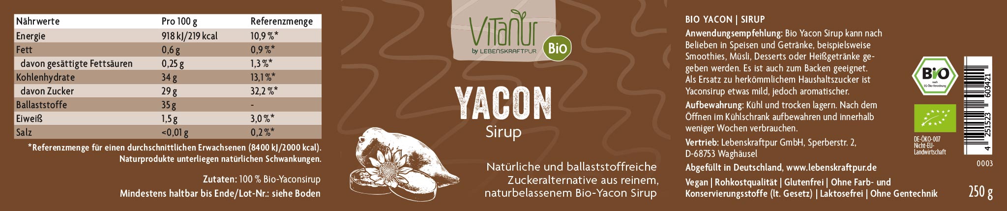 Bio Yacon Sirup