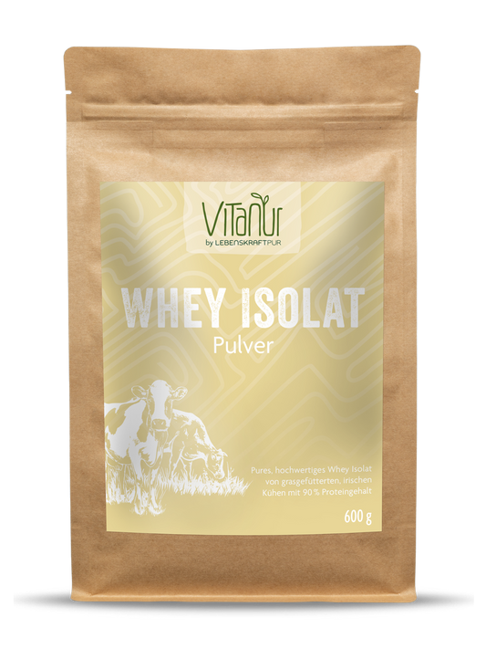 Whey Isolat Pulver von Vitanur by Lebenskraftpur