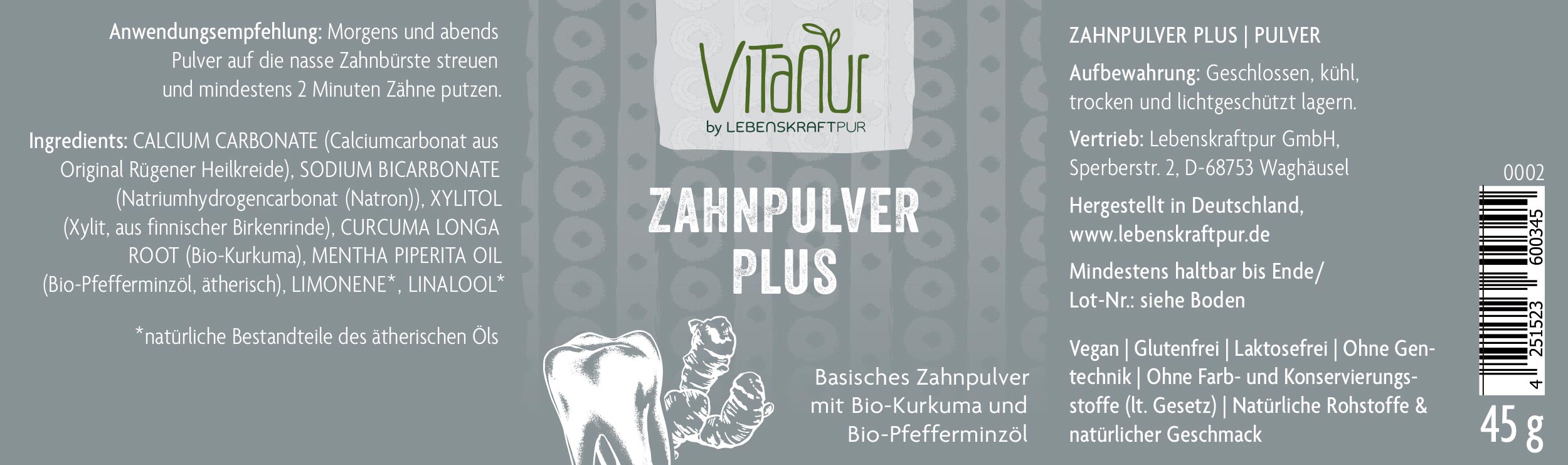 Produktbild Zahnpulver Plus